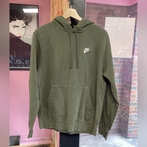 Nike Men's Olive Green Hoodie